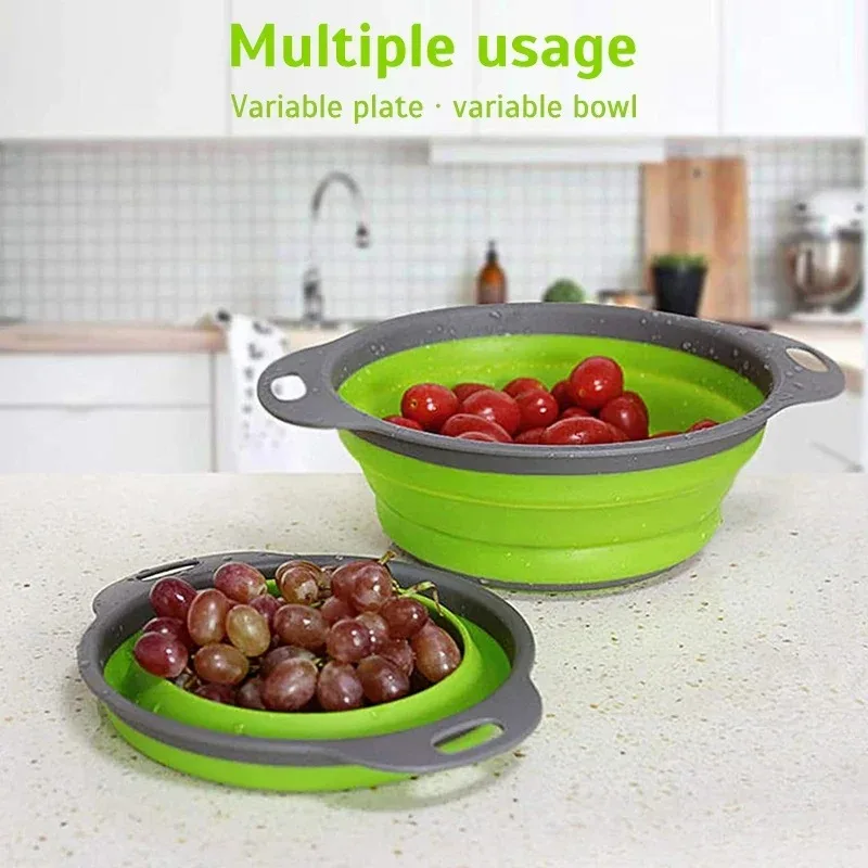Kitchen Gadgets Organizer - 1 قطعة من مصفاة سيليكون قابلة