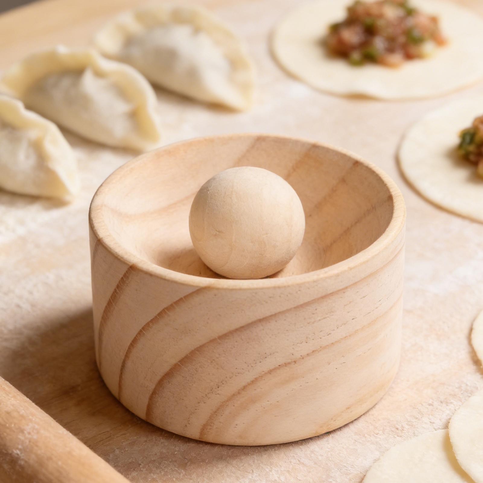 صانع الزلابية اليدوي الخشبي غي - مراجعة Kitchen Gadgets Dumpling Maker وسعره