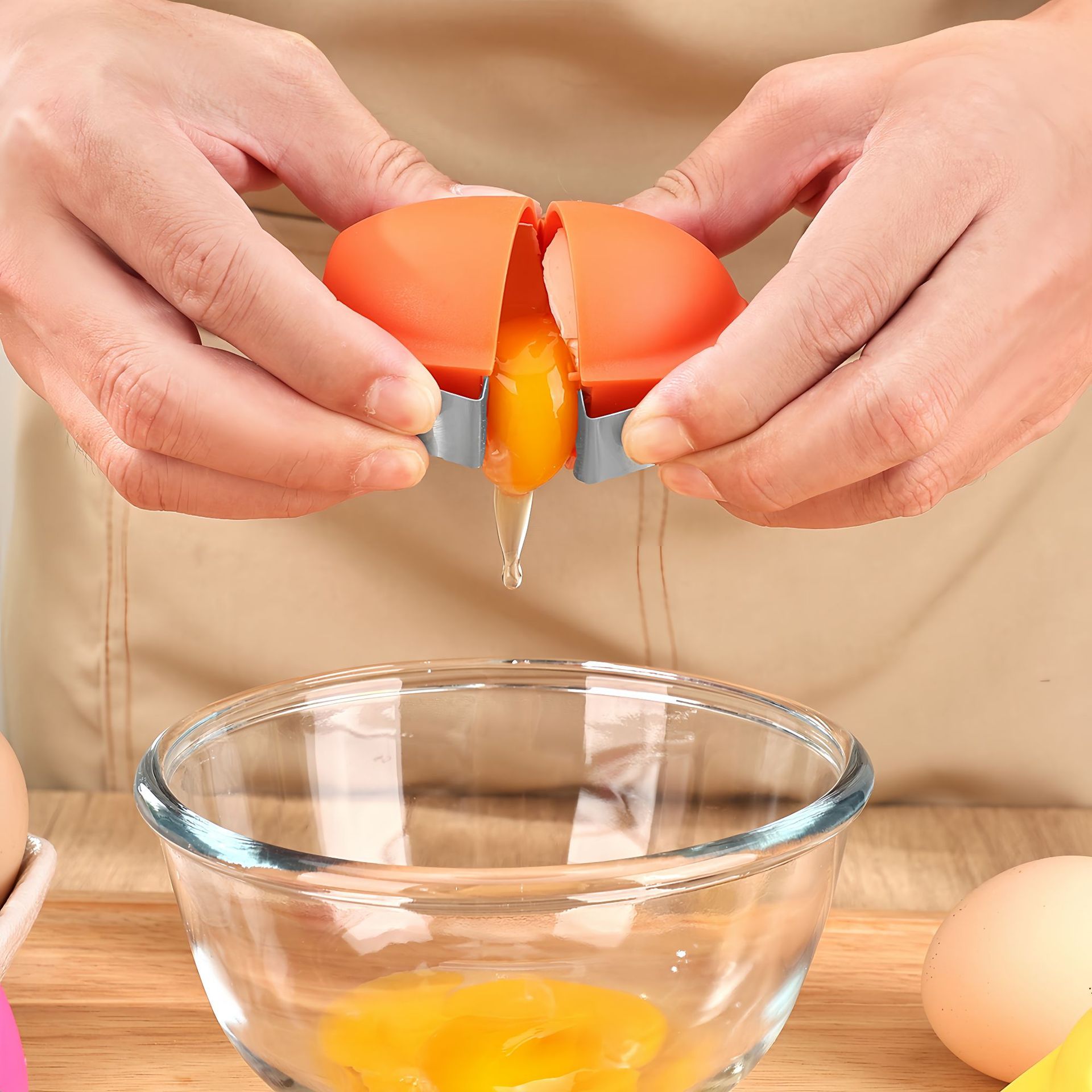 1/3 قطع فتاحة بيض سهلة الاستخد - مراجعة Egg Separator Tool وسعره