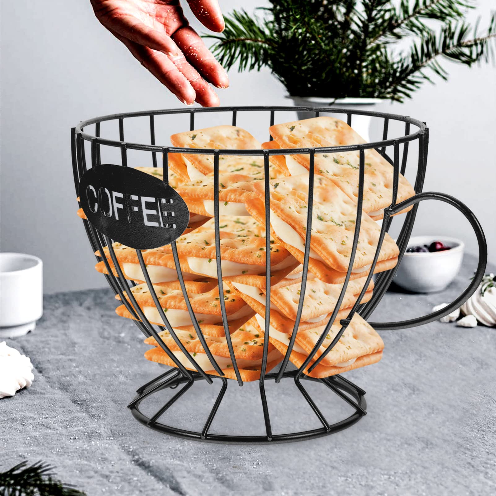 حامل كبسولات القهوة المعدني ذو - مراجعة Kitchen Gadgets Organizer وسعره