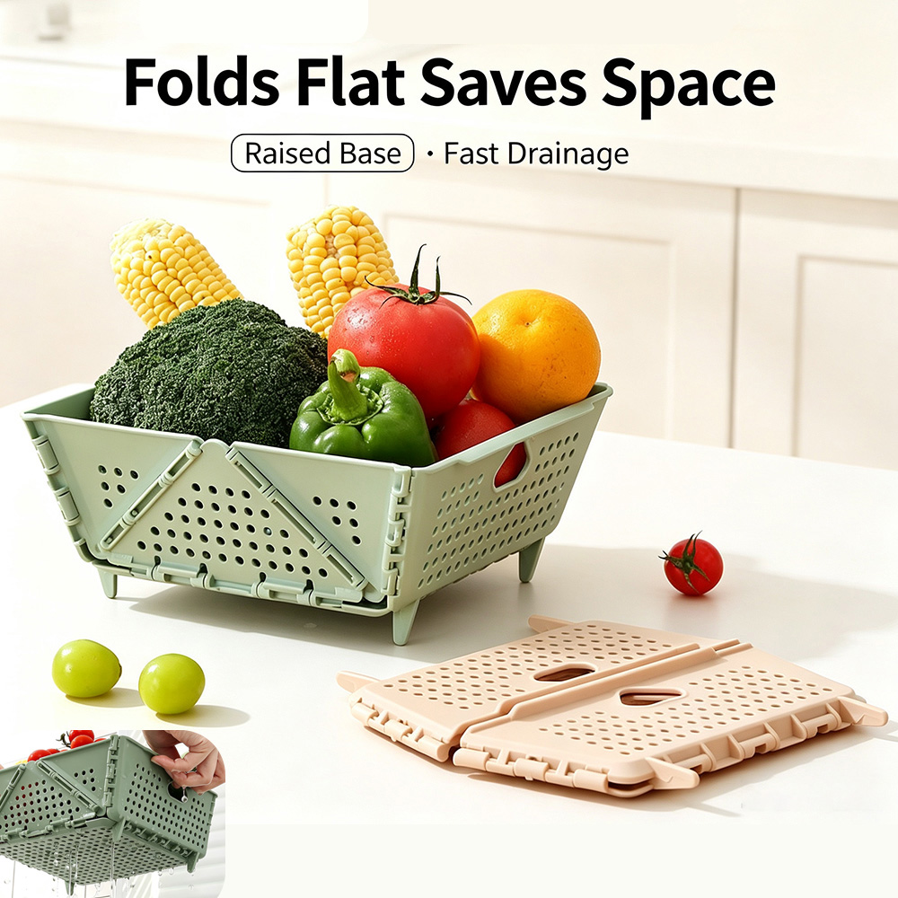 سلة تصريف قابلة للطي للفواكه و - مراجعة Kitchen Gadgets Organizer وسعره